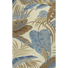 Havana Ivory and Blue Rainforest Rug - 3 x 5