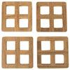 Teak Coasters - Set of 4