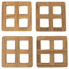 Teak Coasters - Set of 4