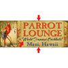 Parrot Lounge Personalized Sign - 36 x 14