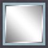 Beveled Blue and Sky Blue Framed Mirror