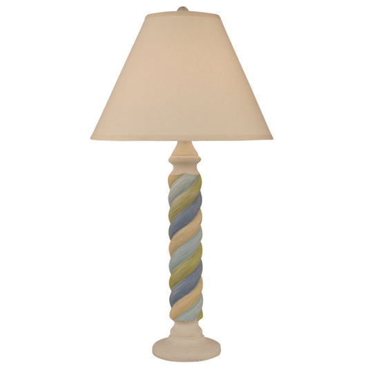 Cottage Stripe Small Rope Table Lamp
