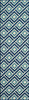 Baja Turkish Tile Blue Rug - 2 x 8