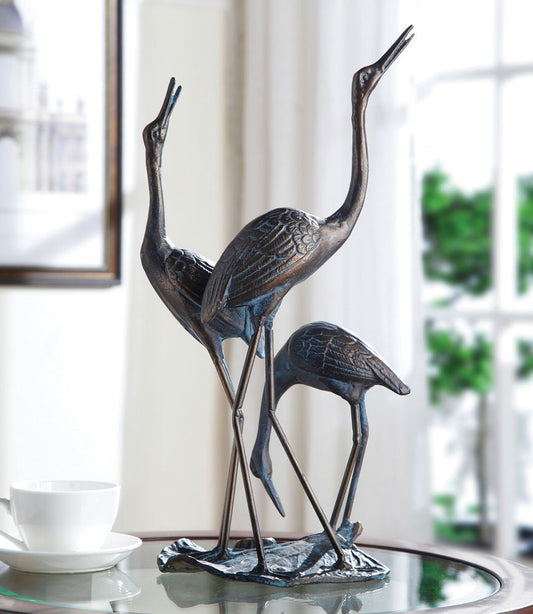 Crane Trio Statue