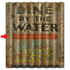 Dine by the Water Personalized Corrugated Metal Sign