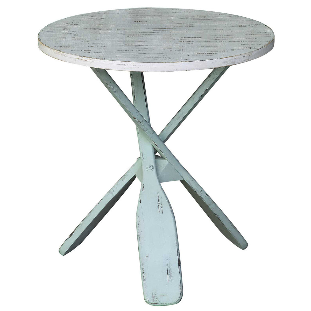 Chesapeake Two Tone Paddles Accent Table