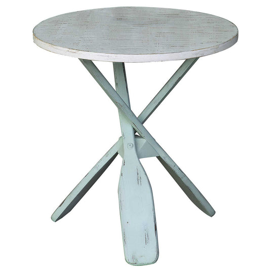 Chesapeake Two Tone Paddles Accent Table
