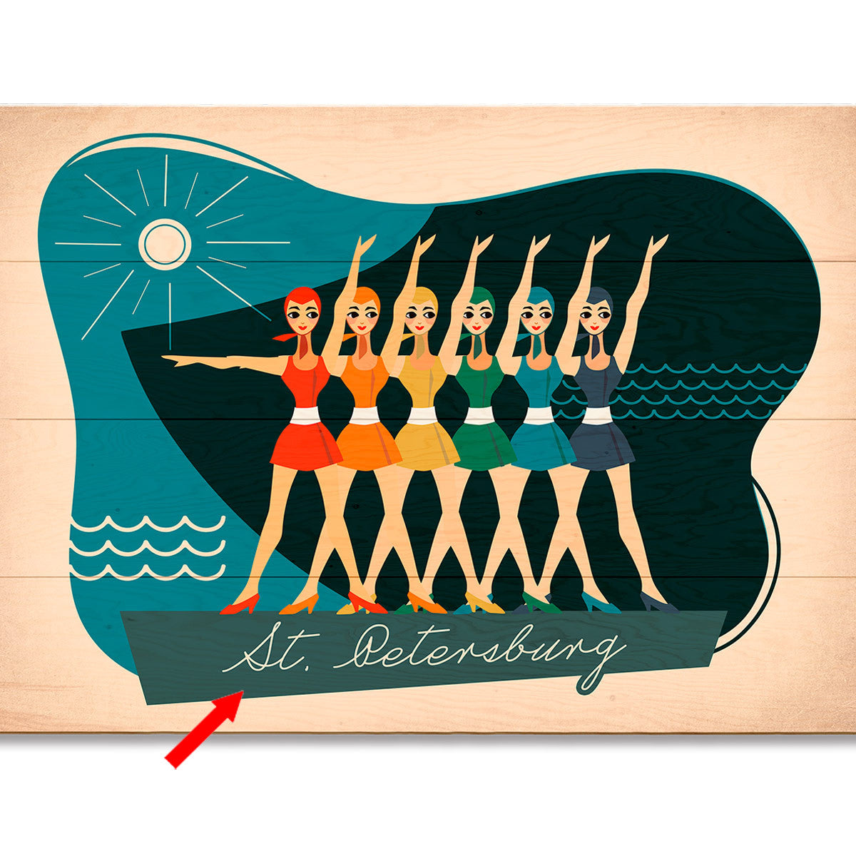Vintage Swimmers Personalized Sign