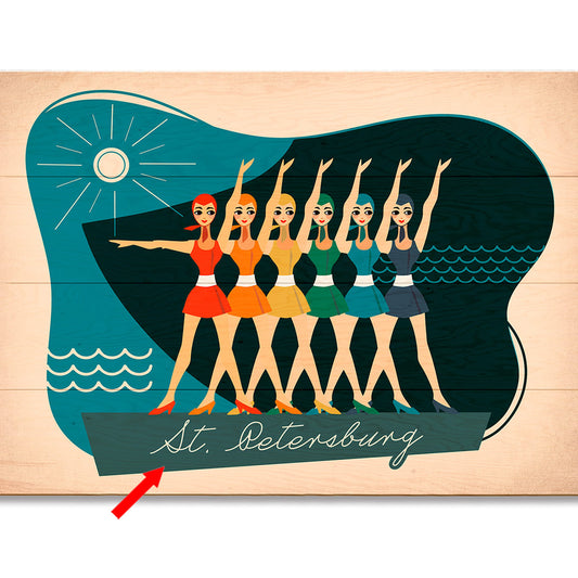 Vintage Swimmers Personalized Sign