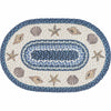 Shell & Starfish Braided Rug - 2 x 4