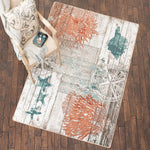 Boardwalk Sea Life Rug - 8 x 11