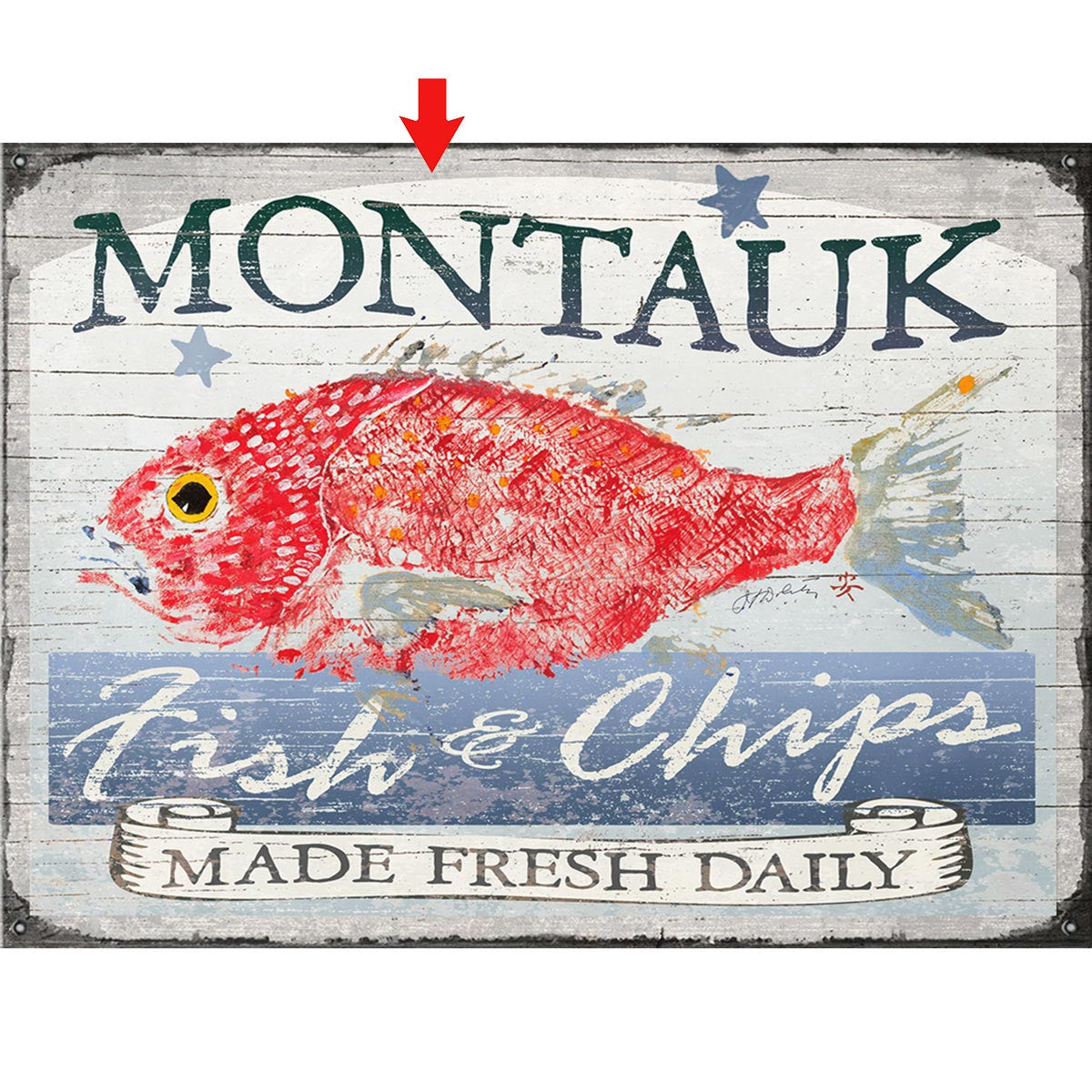 Red Snapper Personalized Sign - 31 x 23