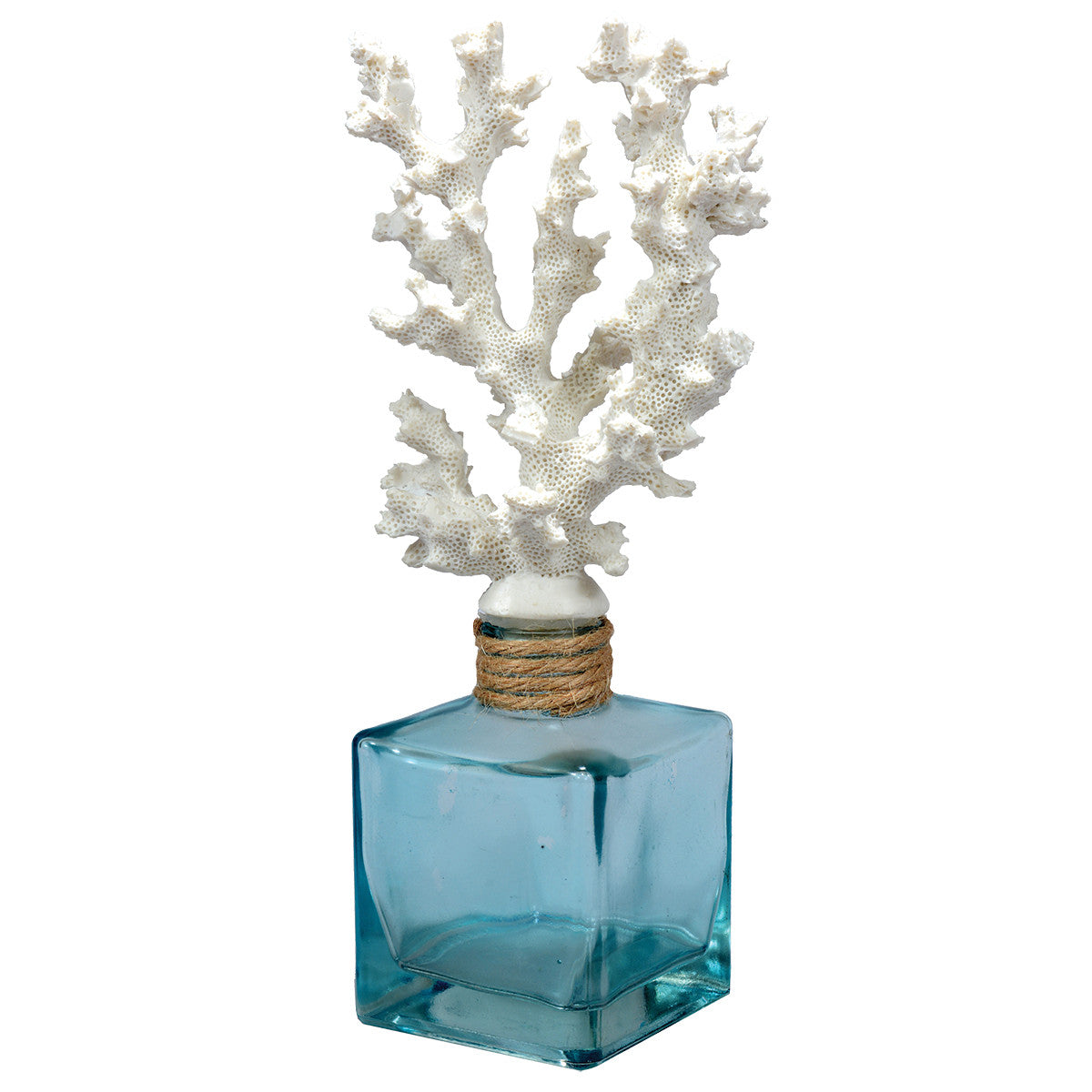 Coral-Topped Decorative Bottle