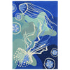 Blue Jellyfish Indoor/Outdoor Rug - 8 x 10