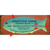 Catch of the Day Personalized Sign - 44 x 17