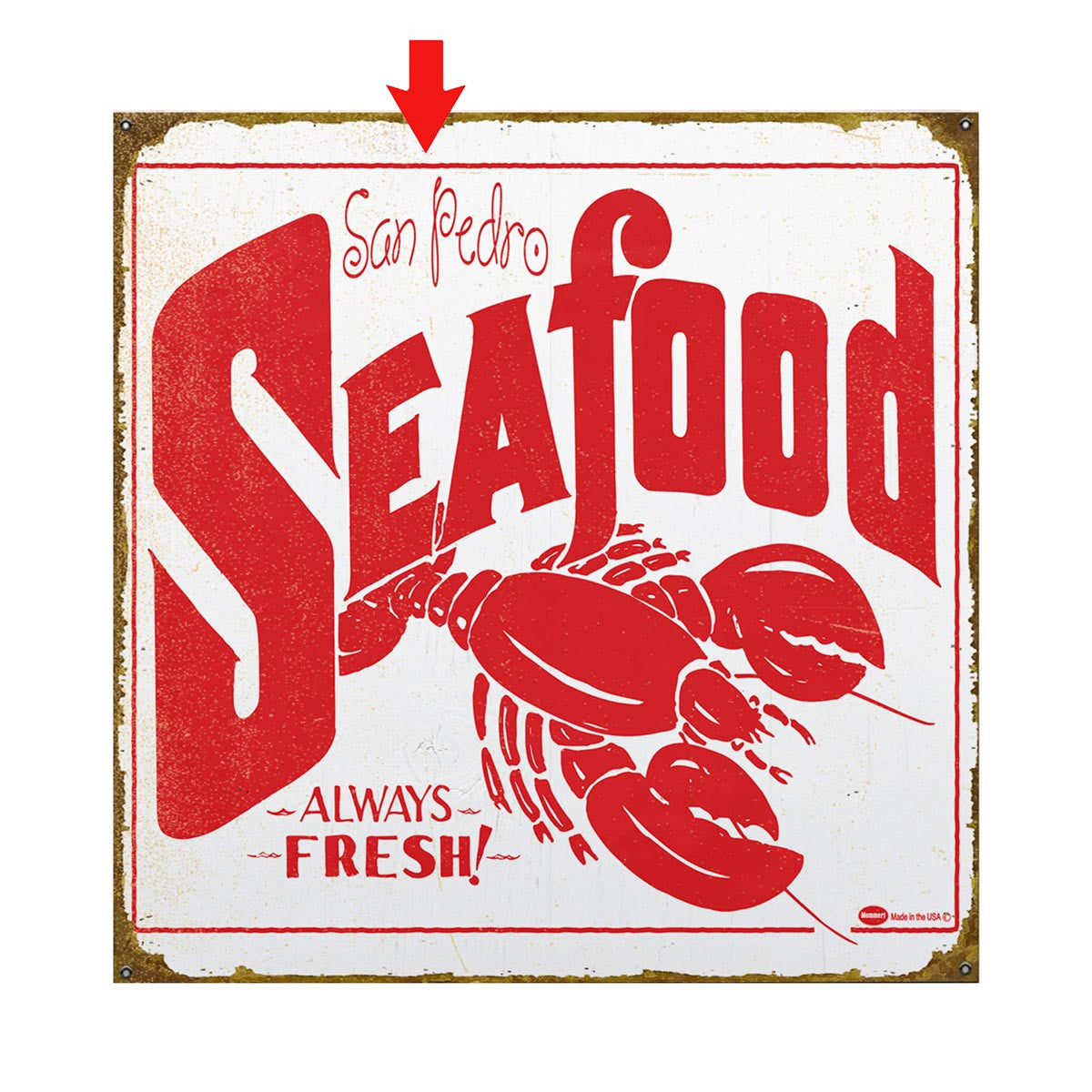 Mummert Seafood Personalized Sign - 28 x 28