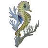 Seahorse with Coral Metal Wall Art