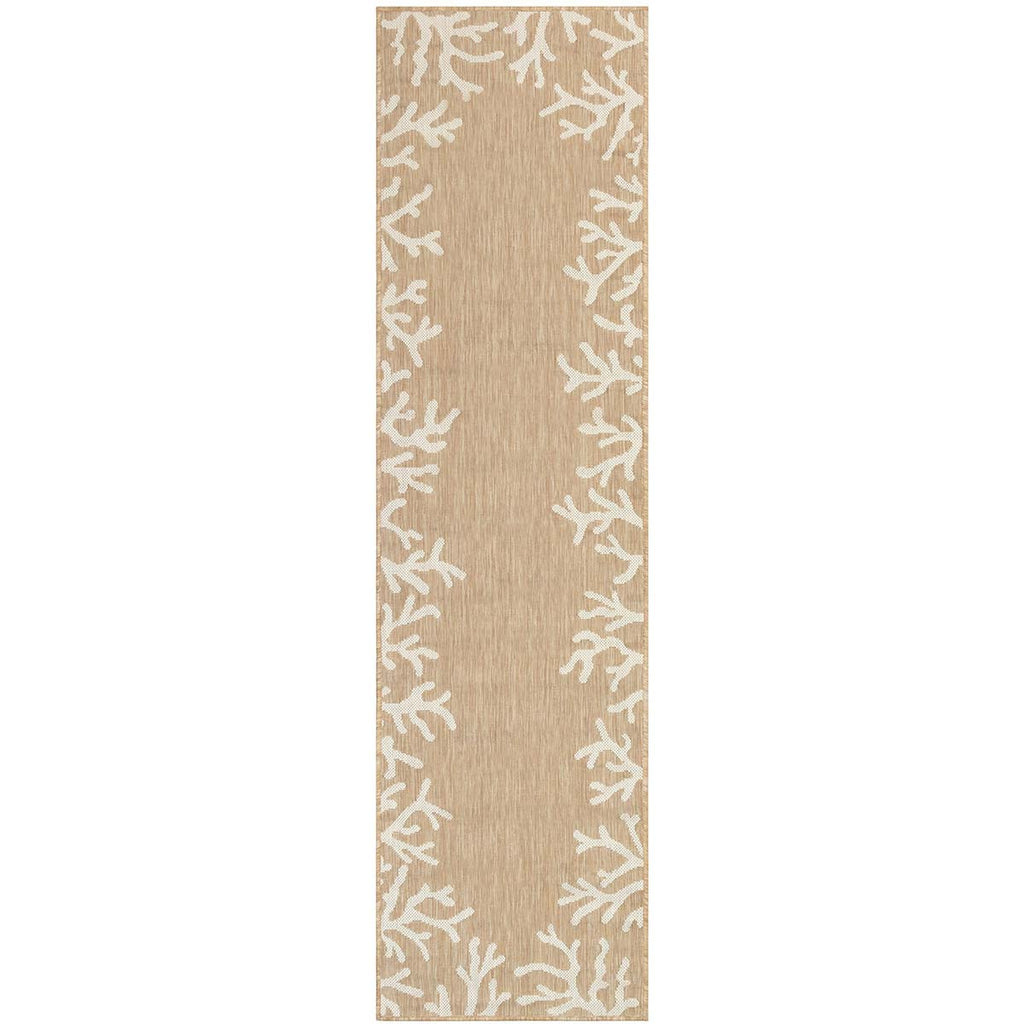 Miami Coral Sand Indoor/Outdoor Rug - 2 x 8