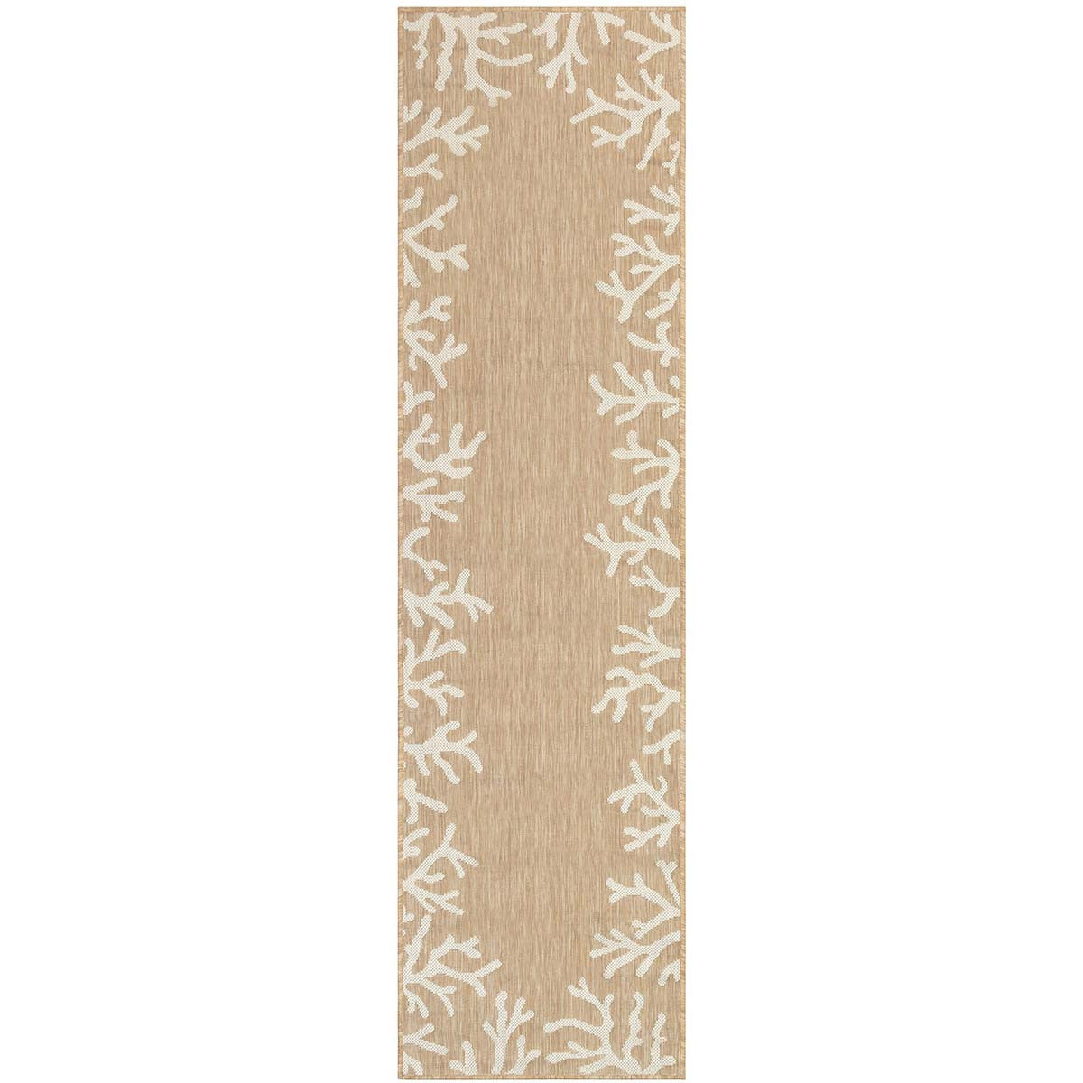 Miami Coral Sand Indoor/Outdoor Rug - 2 x 8