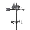 Smooth Black Schooner Weathervane - 30 Inch