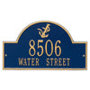 Anchor Arch Address Plaque - Blue & Gold