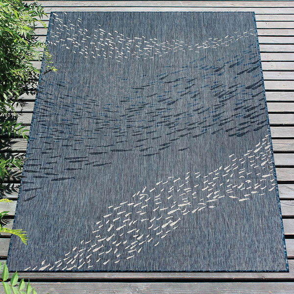 Cabo Fish Navy Indoor/Outdoor Rug - 7 x 9