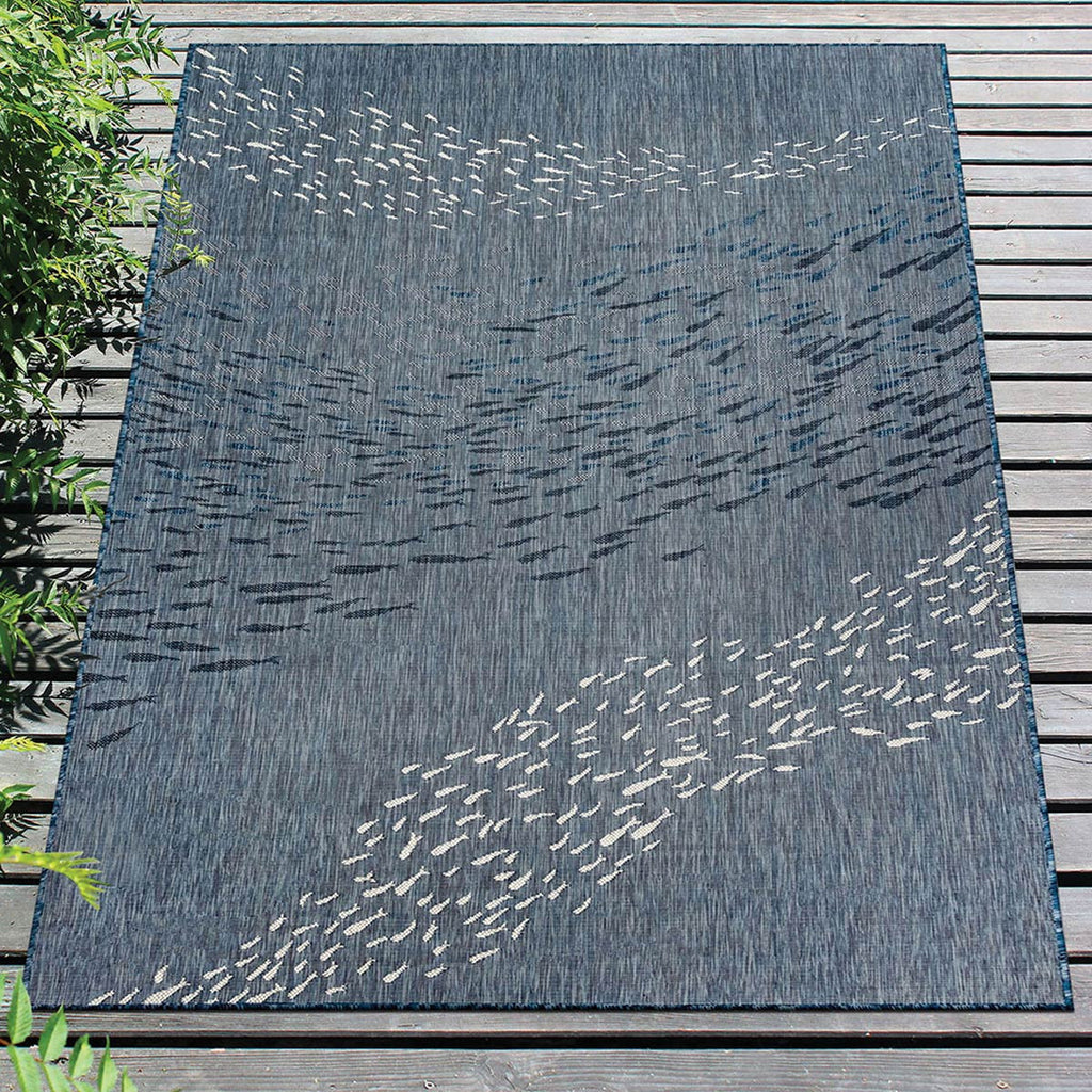 Cabo Fish Navy Indoor/Outdoor Rug - 7 x 9
