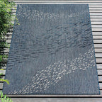 Cabo Fish Navy Indoor/Outdoor Rug - 7 x 9