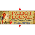 Parrot Lounge Personalized Sign - 44 x 17