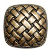Basket Weave Knob - Set of 2