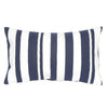 Navy and White Stripes Indoor/Outdoor Pillow - 12 x 20