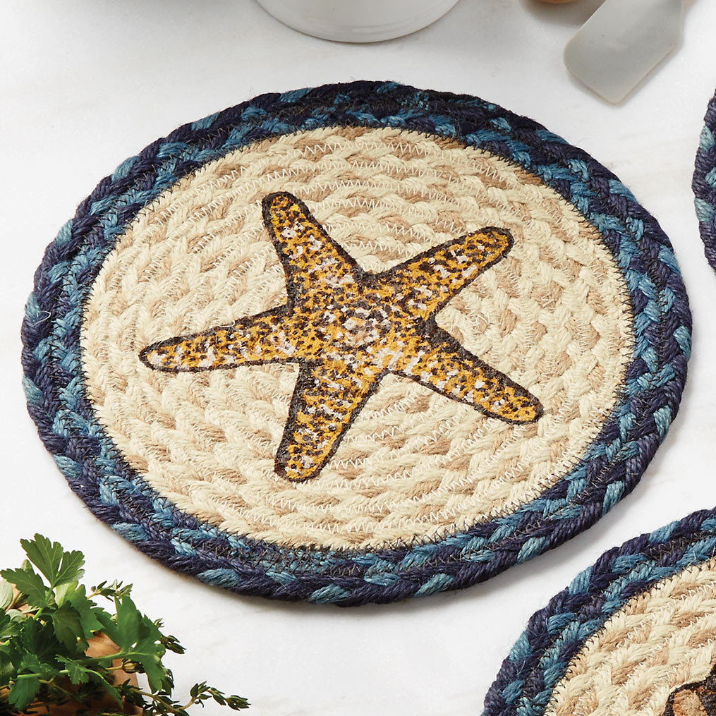 Harbor Jute Starfish Trivet - Set of 3 - OUT OF STOCK UNTIL 07/10/2026