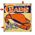Crab Personalized Sign - 18 x 18