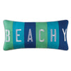 Beachy Embroidered Accent Pillow