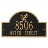 Anchor Arch Address Plaque - Black & Gold
