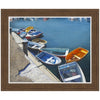 Lonely Boats Framed Canvas