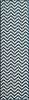 Baja Chevron Navy Rug - 2 x 8