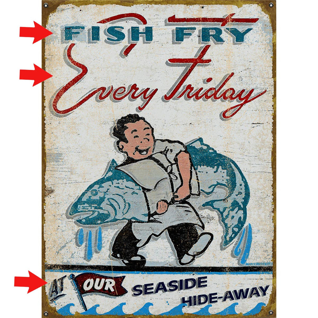 Fish Fry Personalized Sign - 28 x 38