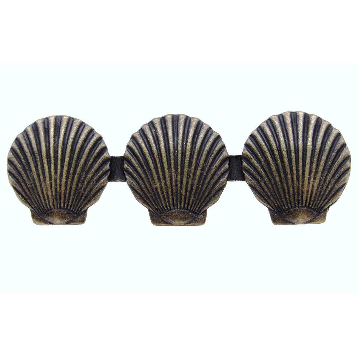 Scallop Shell Trio Pulls - Set of 2