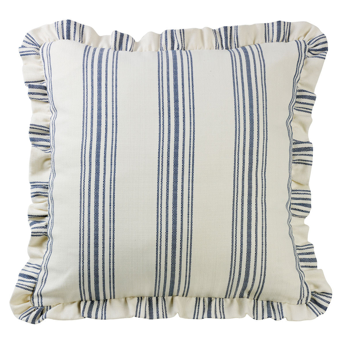 Prescott Navy Stripe Euro Sham - OUT OF STOCK UNTIL 07/28/2026