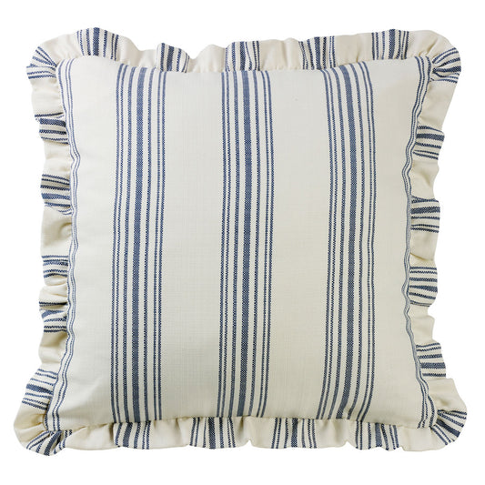 Prescott Navy Stripe Euro Sham - OUT OF STOCK UNTIL 07/28/2026