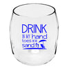Toes in the Sand Wine Tumblers - Set of 4