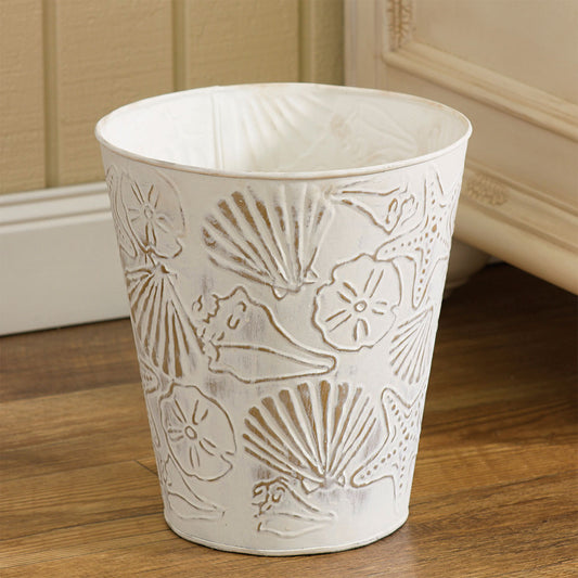 Coastal Shells Waste Basket