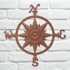 Compass Rose Wall Decor - Classic Copper