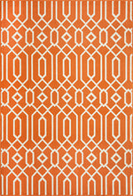 Baja Diamond Geo Orange Rug - 4 x 6