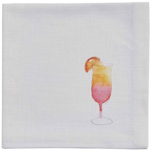 Liquid Sunrise Drink Napkins - Set of 4