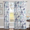 Sea Life and Shells Sheer Window Panel