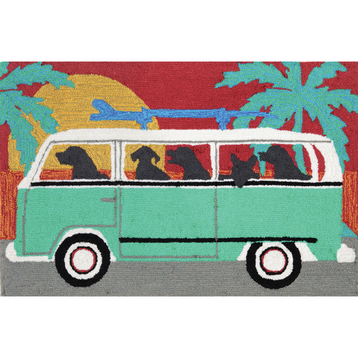 Surf Dogs Beach Rug - 2 x 5
