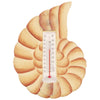 Brown Nautilus Shell Small Window Thermometer