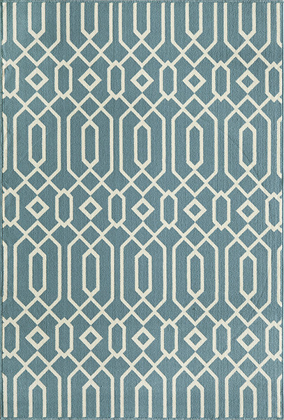 Baja Diamond Geo Blue Rug Collection